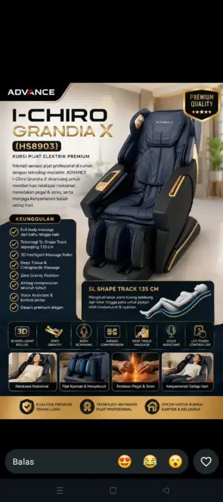 Kursi Pijat Elektrik Premium