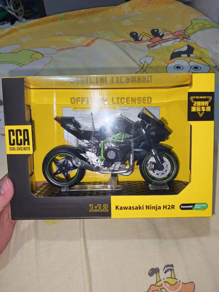 Diecast Kawasaki Ninja H2R CCA 1:12 original licensed (siap nego)
