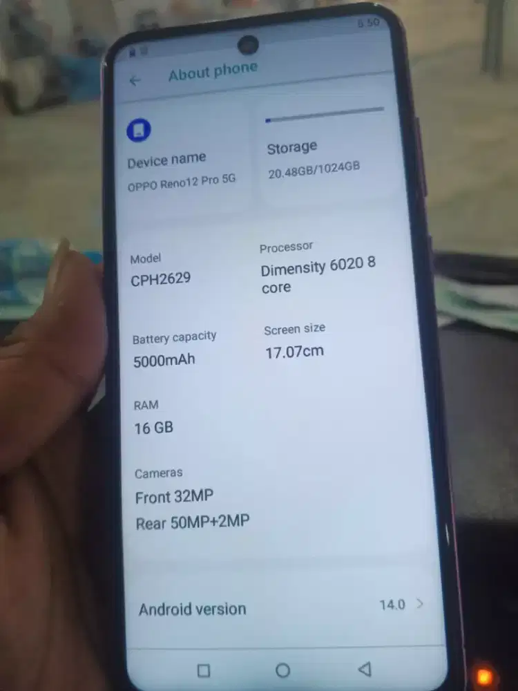 Oppo Reno 12pro 5g