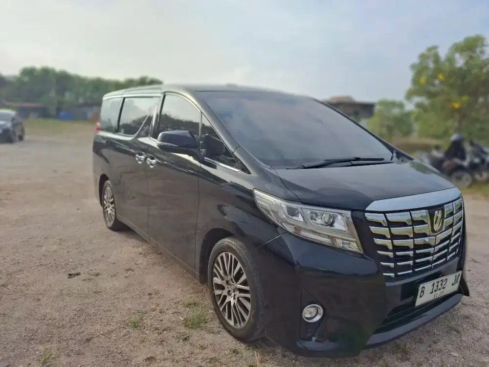JUAL CEPAT ALPHARD HITAM TAHUN 2016