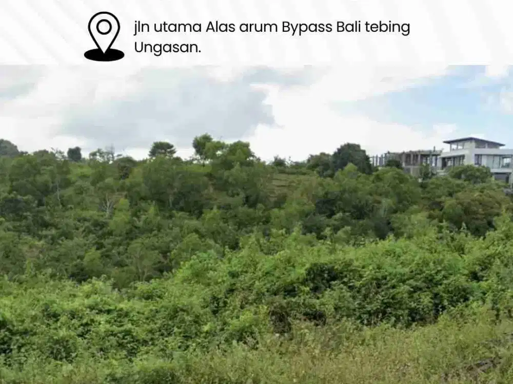 Dijual tanah jln utama Alas arum Bypass Bali tebing Ungasan