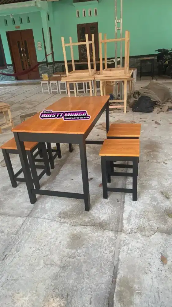 Meja kursi cafe warung makan promo