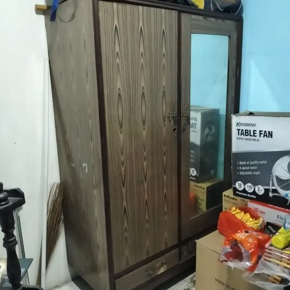 Lemari baju JATI asli
