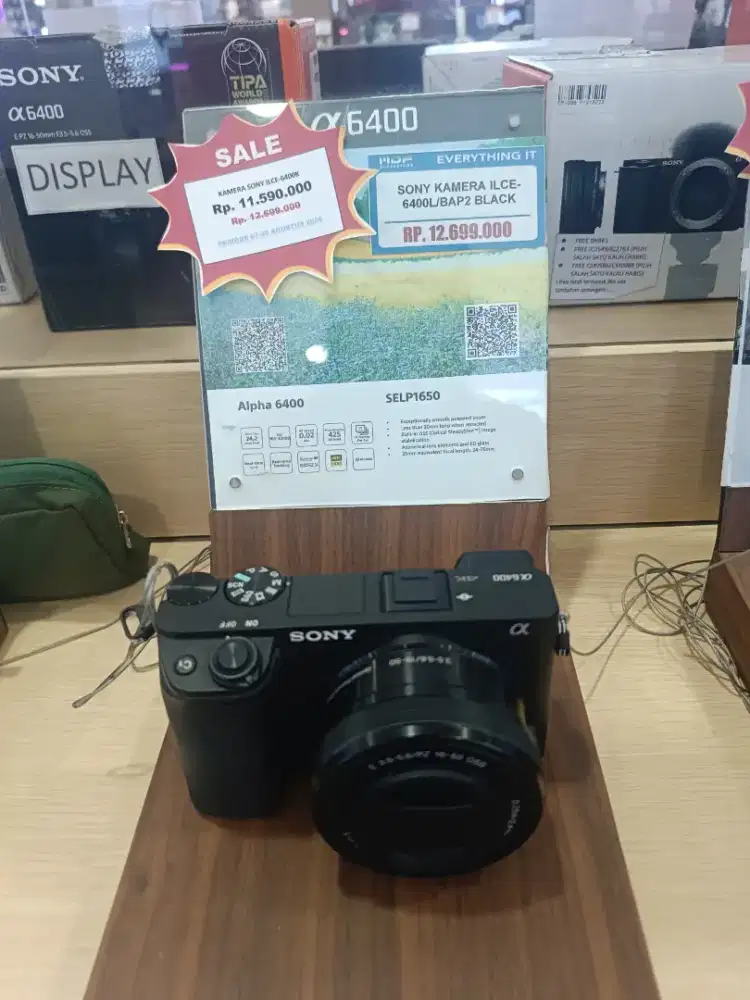 Cicilan kamera Sony ilce 6400k Gratis 2x cicilan