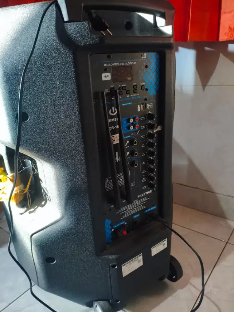 Speaker aktif, loudspeaker, speaker Bluetooth merek Crimson