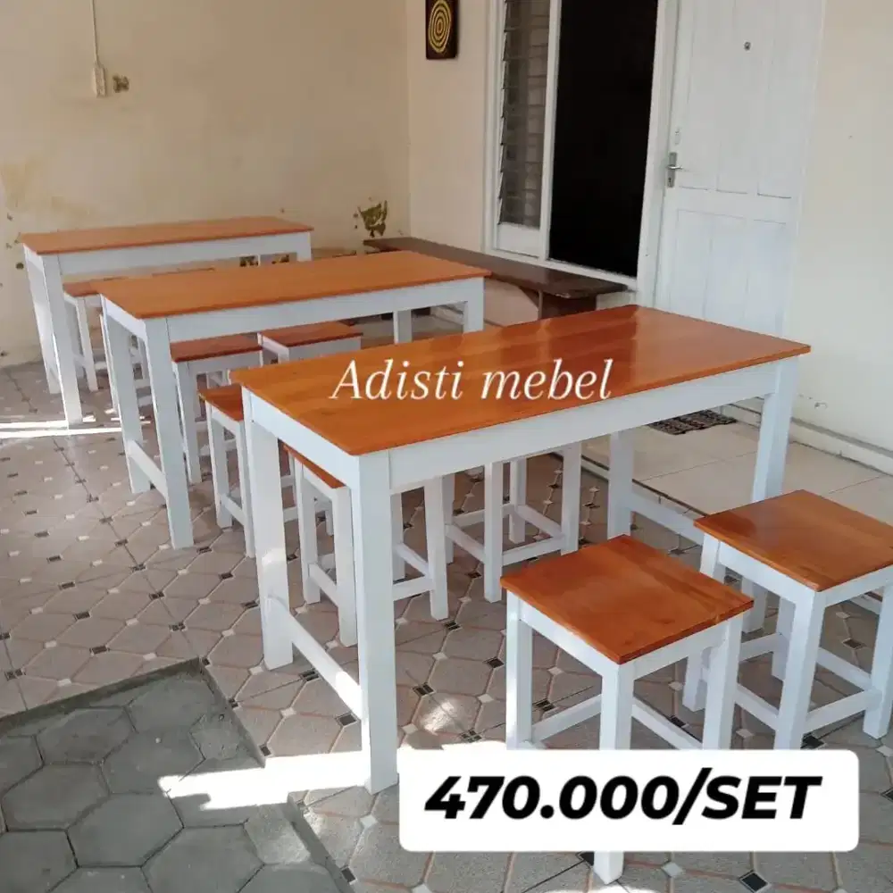 Meja kursi warung warmindo
