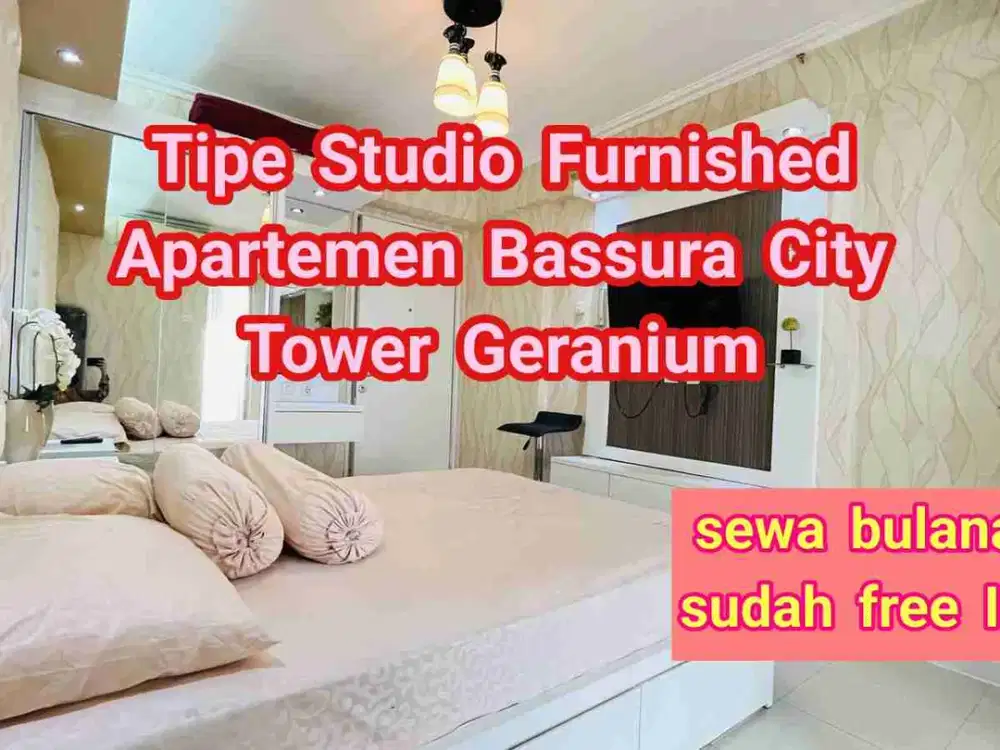 Disewakan Apartemen Siap Huni tipe Studio furnished tower G lt. 16 Bassura City free IPL