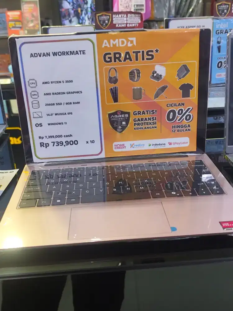 ADVAN WORKMATE | AMD RADEON | RYZEN 5 | 256GB SSD/8GB RAM