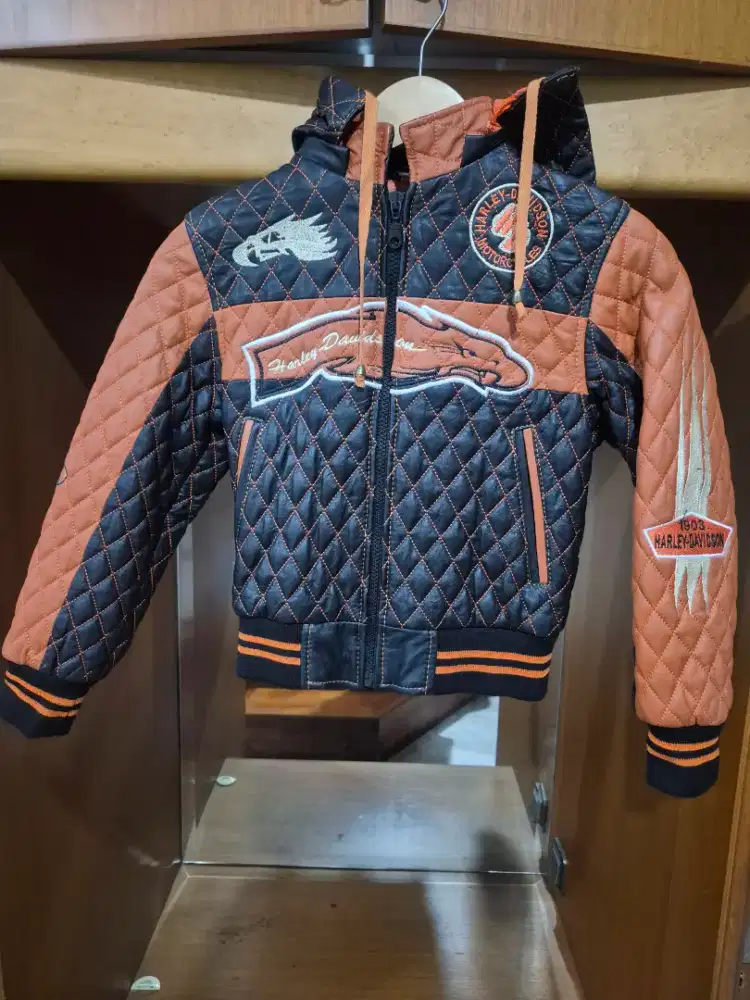 Jaket kulit Harley Davidson anak Original