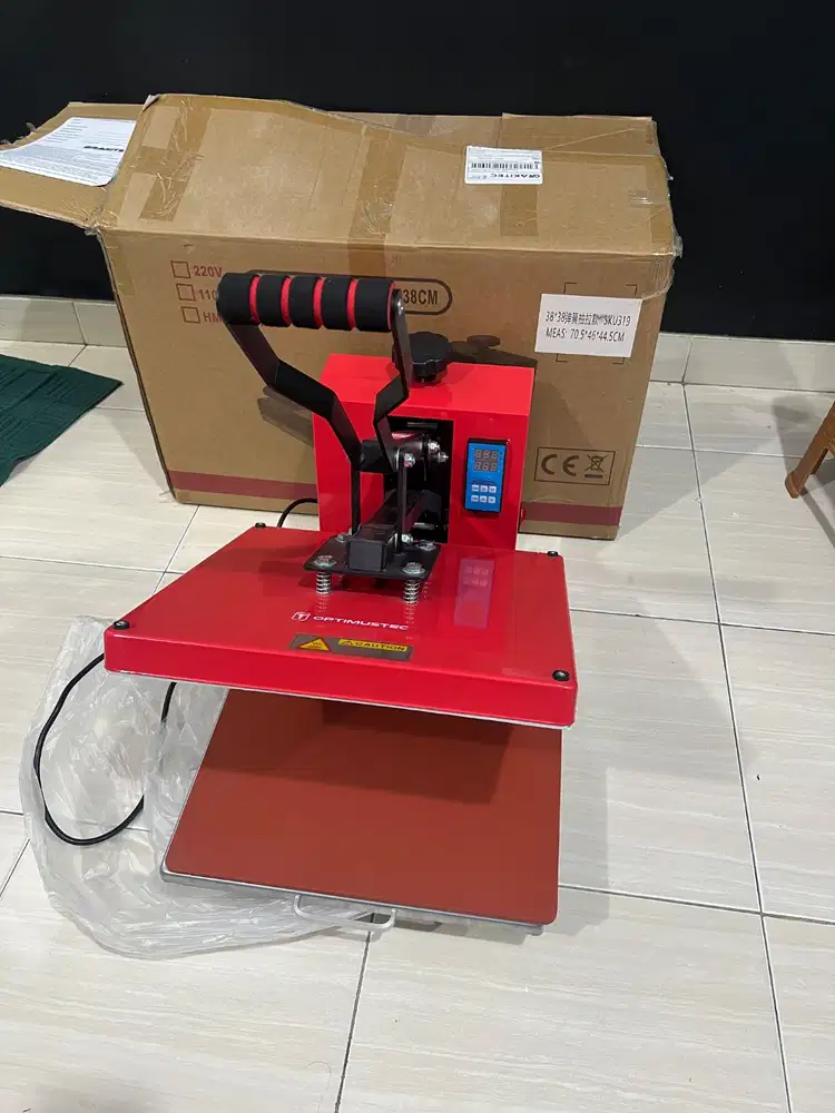Jual Paket Mesin Heat Press Sablon Kondisi Like New