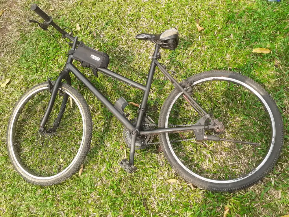 Sepeda MTB size 26 jadul single speed siap gowes lecet pemakaian