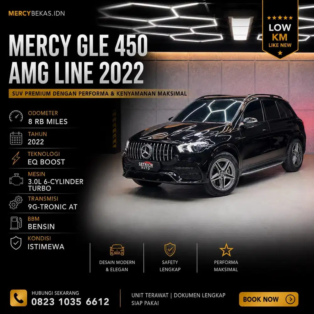 Odo 8 rb Mercedes Benz GLE450 Amg 2022