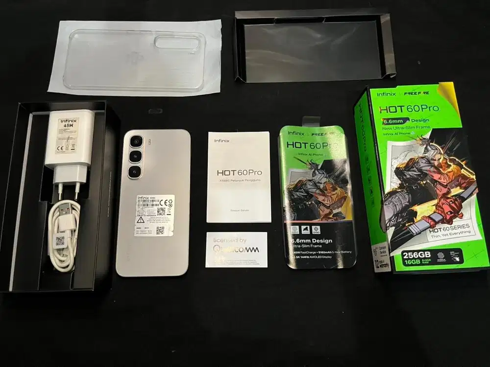 INFINIX HOT 60 PRO 8/256 99% MULUS LIKE NEW GARANSI ON MARET 2027