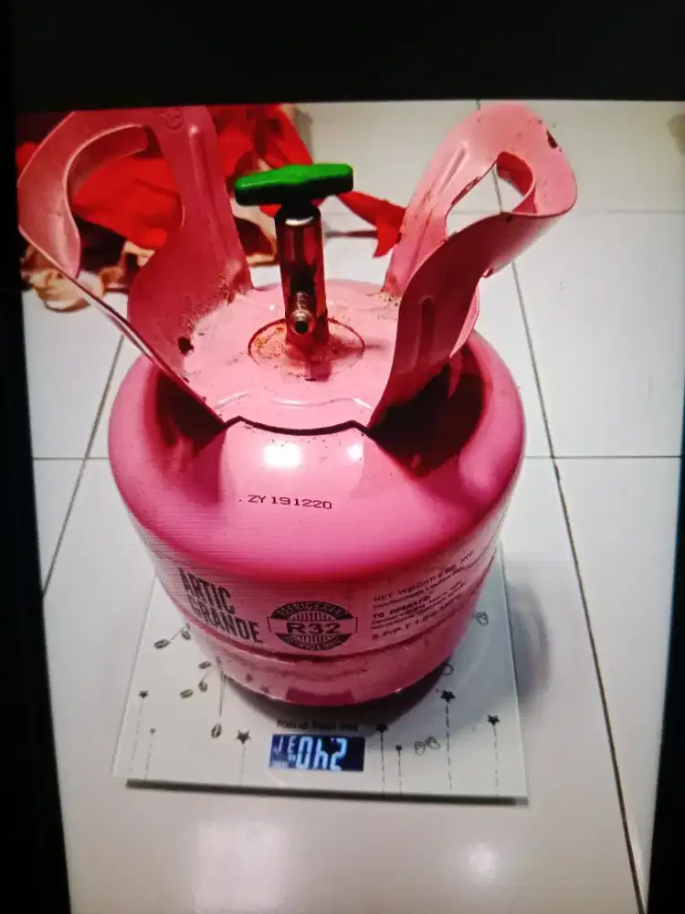 Freon R32 Sisa pemakaian