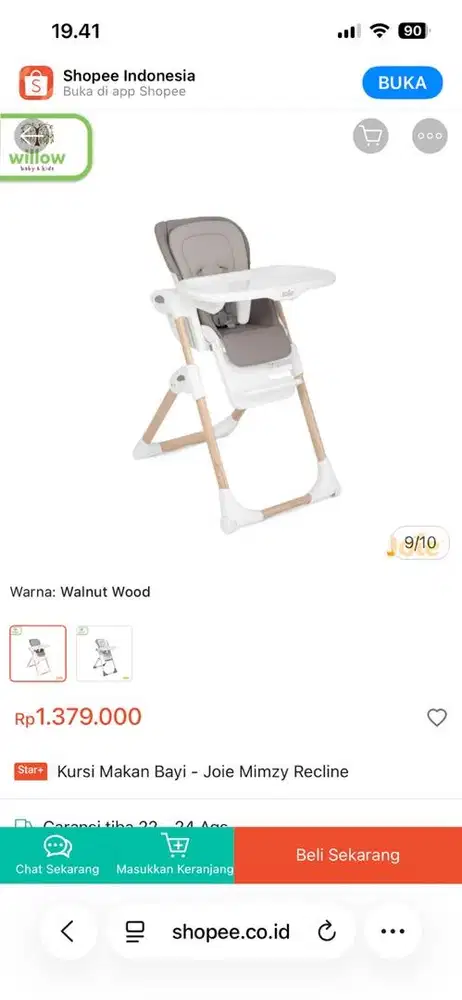 Baby chair joie mimzy spin 360 3in1 geometric montains