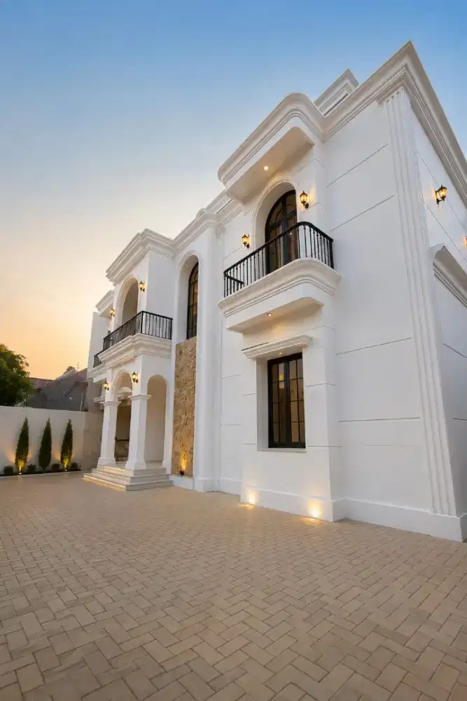 Rumah mewah 2 lantai desain American klasik  #jatipadang
