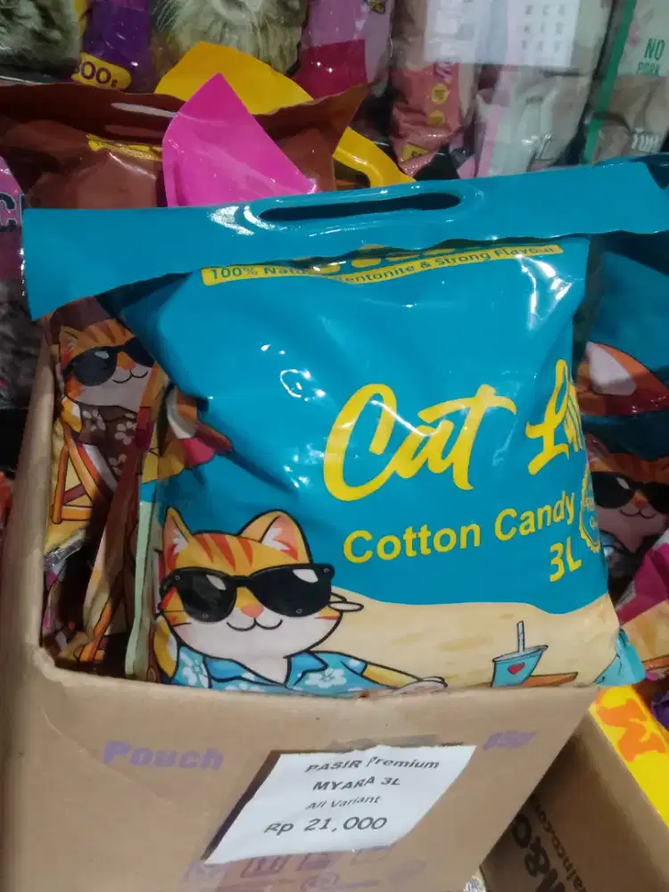 Pasir Kucing Premium 3Liter dan 5Liter Myara