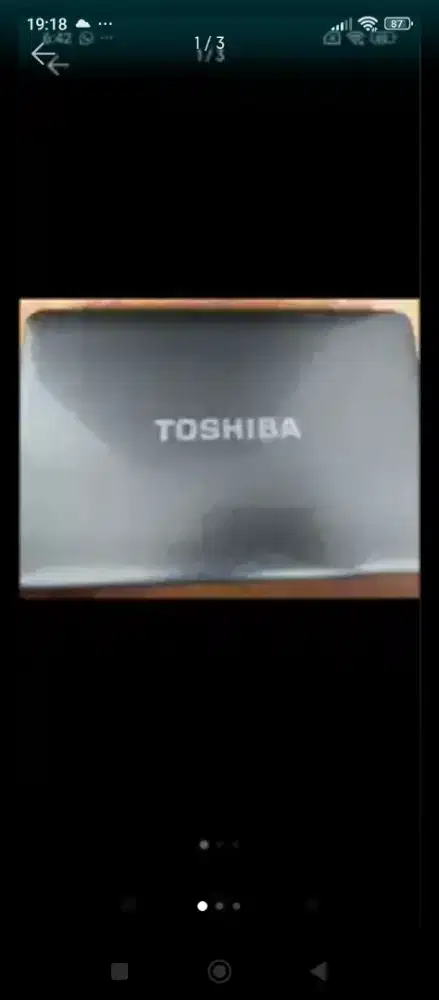 Di jual laptop bekas merk toshiba