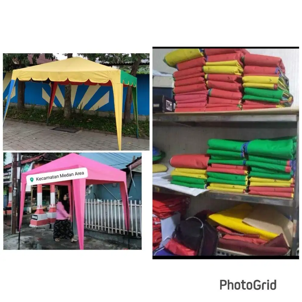 Tenda kafe, tenda payung , kain terpal tenda