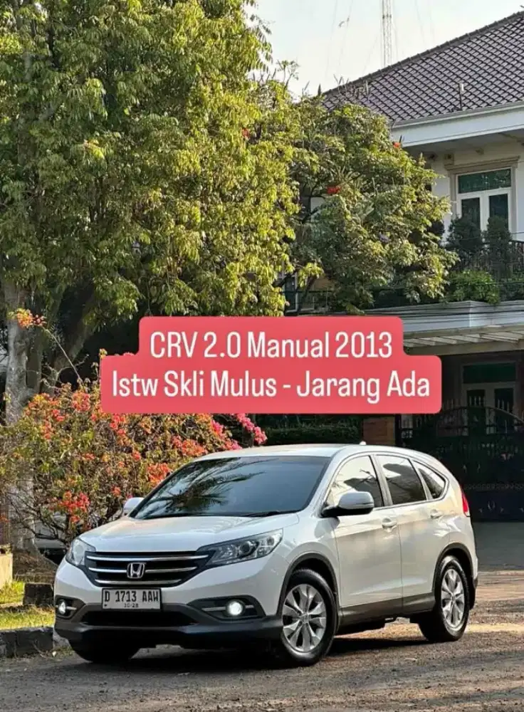 CRV 2.0 Manual 2013 Istw Skli
- KM low 94rb istw Skli Mulus