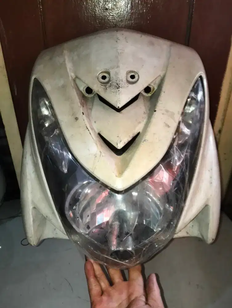 Body reflektor lampu Mio soul karbu siap pakai langsung