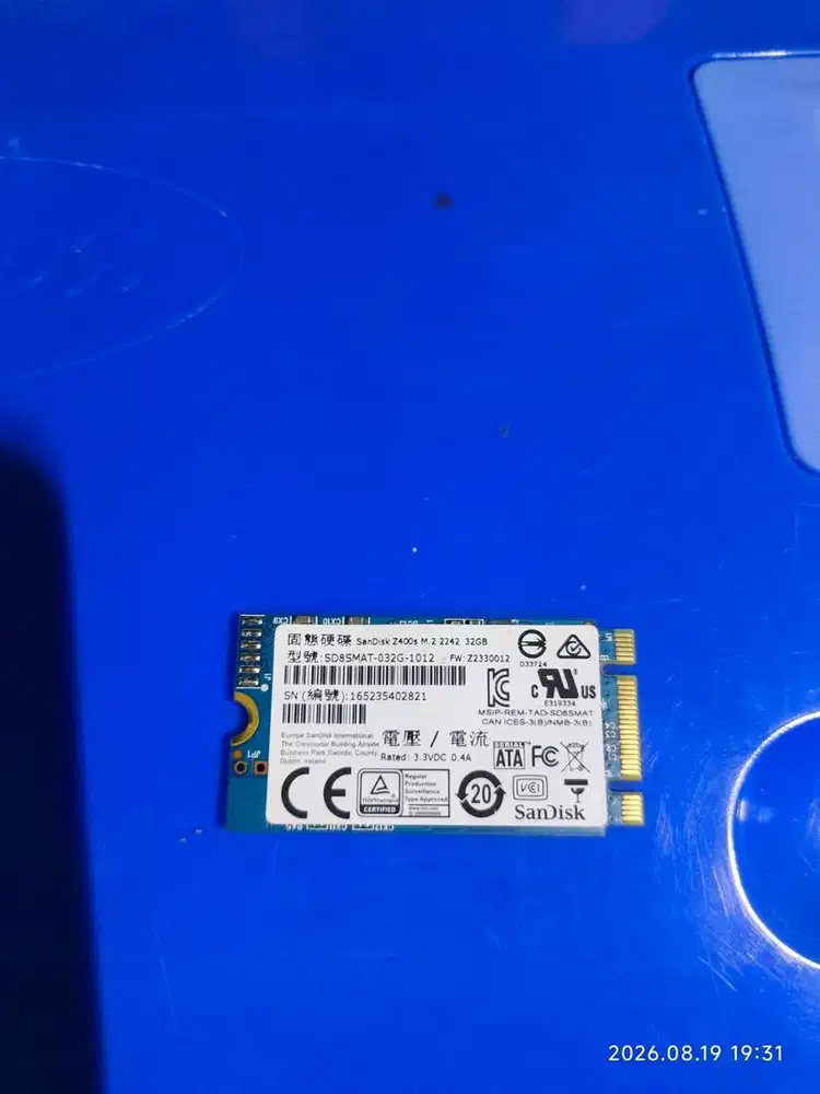 SSD Sandisk Z400s M.2 SATA 2242 32GB