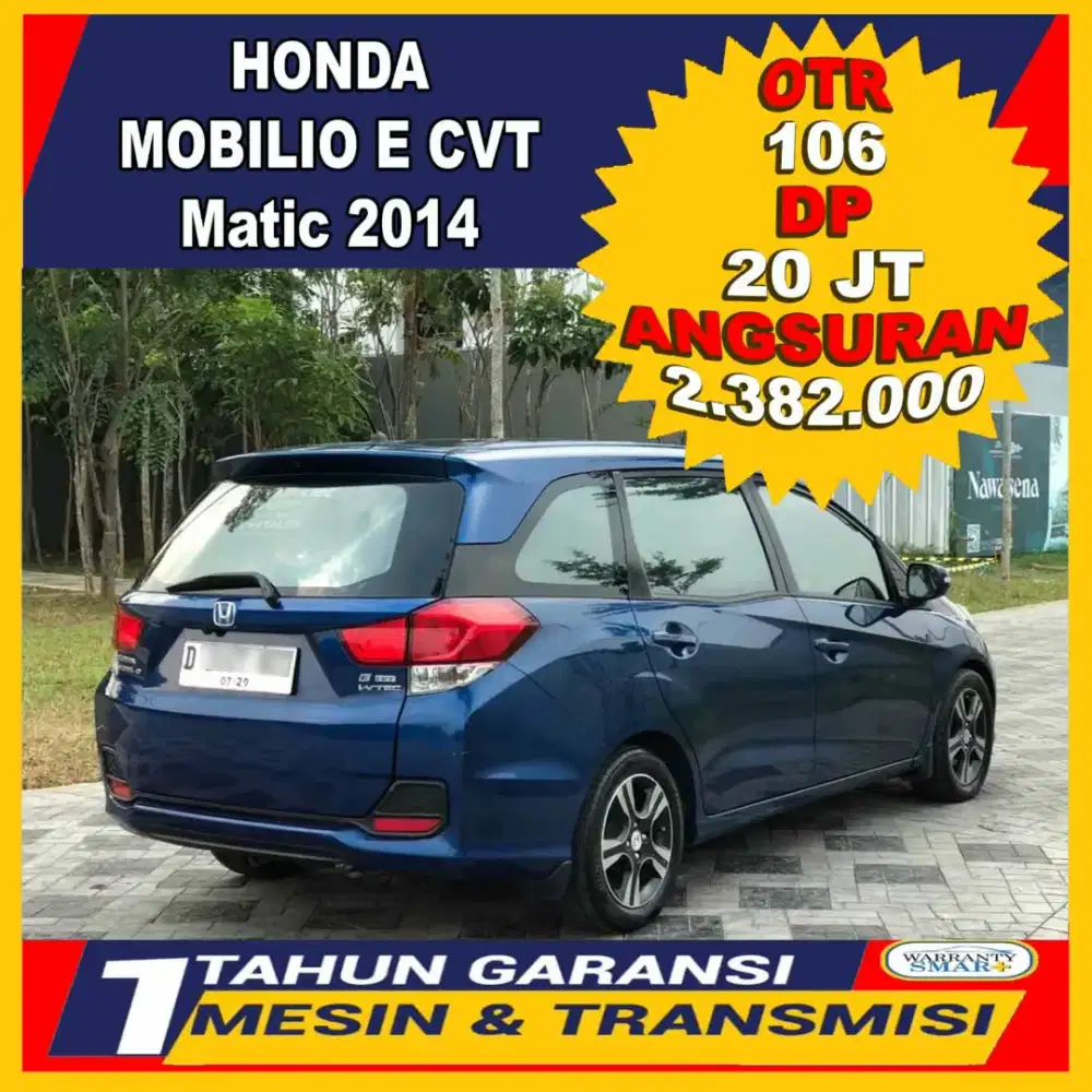 Mobilio E CVT Matic 2014 kondisi siap pakai