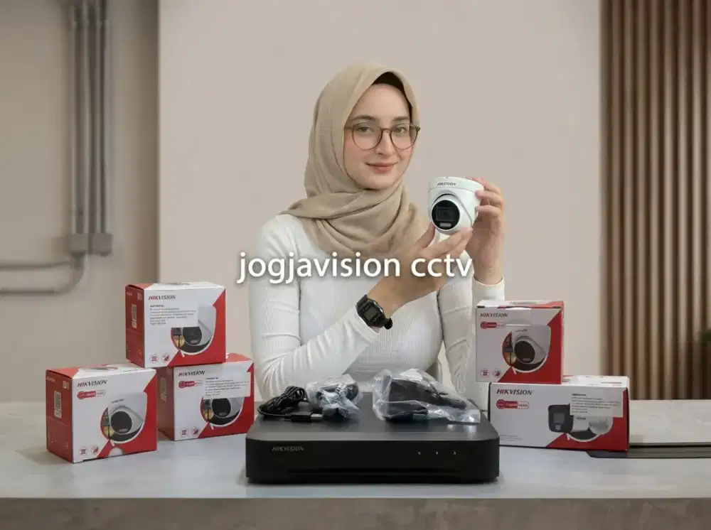 Paket cctv murah hikvision smart light hybrid jamin jernih