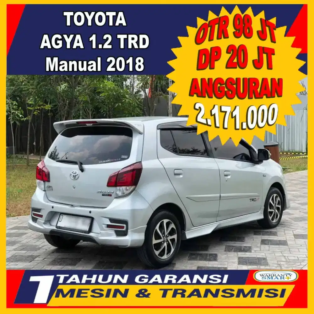 Toyota AGYA 1.2 TRD Tahun 2018