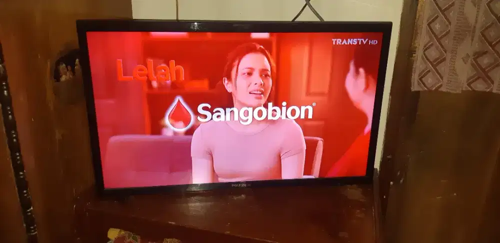 Tv Led 32 polytron PLD32D1850 & remot aja, dijual tanpa stb, analog,
