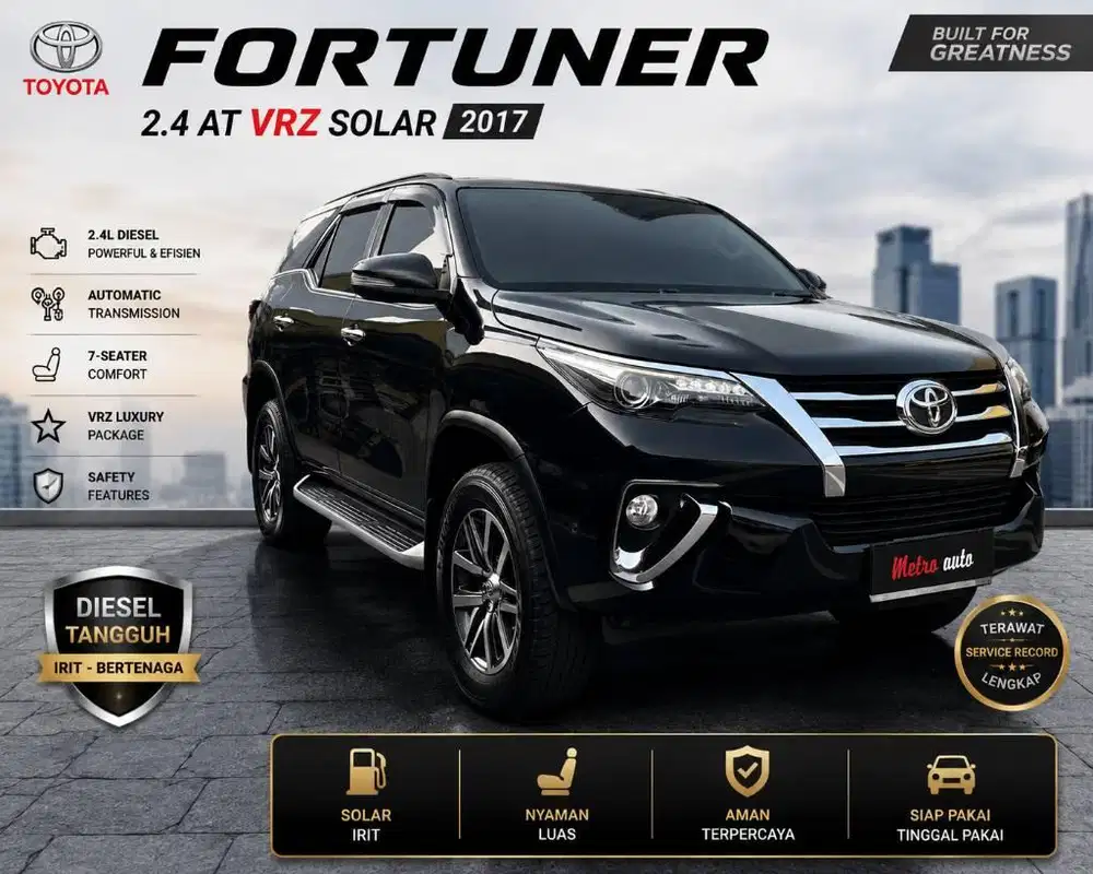 Fortuner VRZ 2017/2018 Hitam
