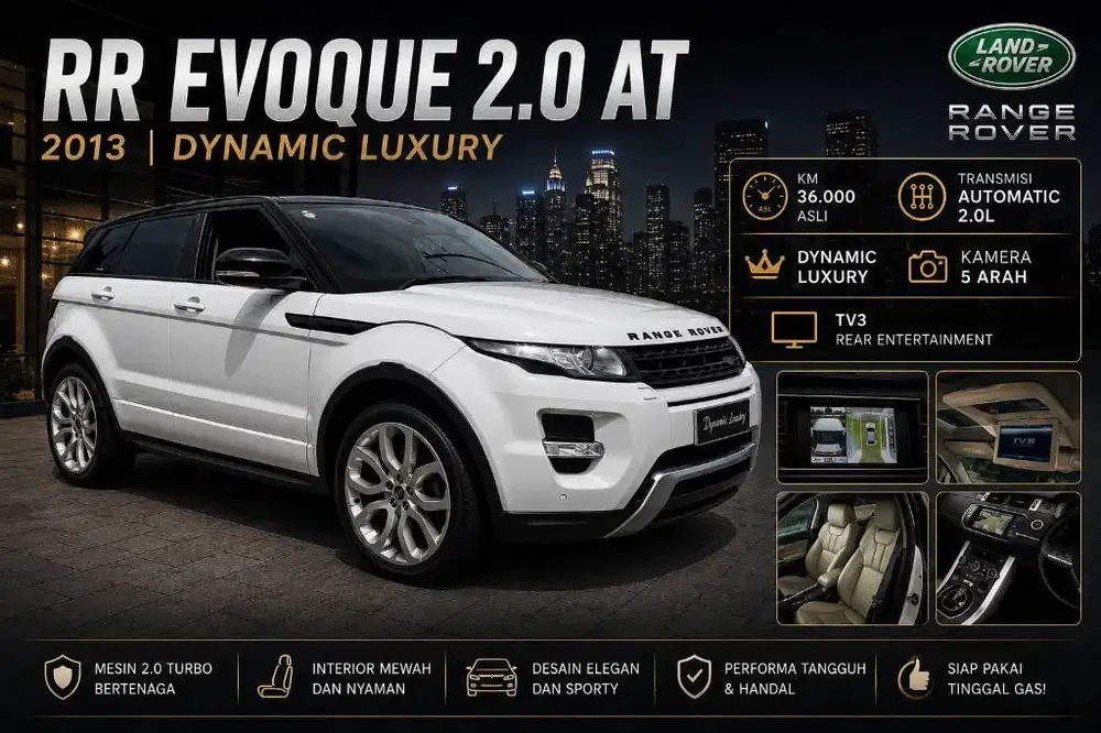 Range Rover Evoque 2.0At 2013/2014 dynamic Luxury.kamera 5,tv3