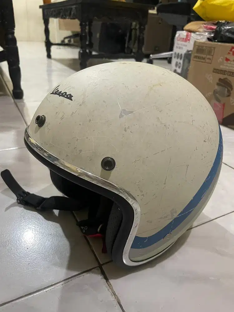 Helm Vespa Heritage Bianco