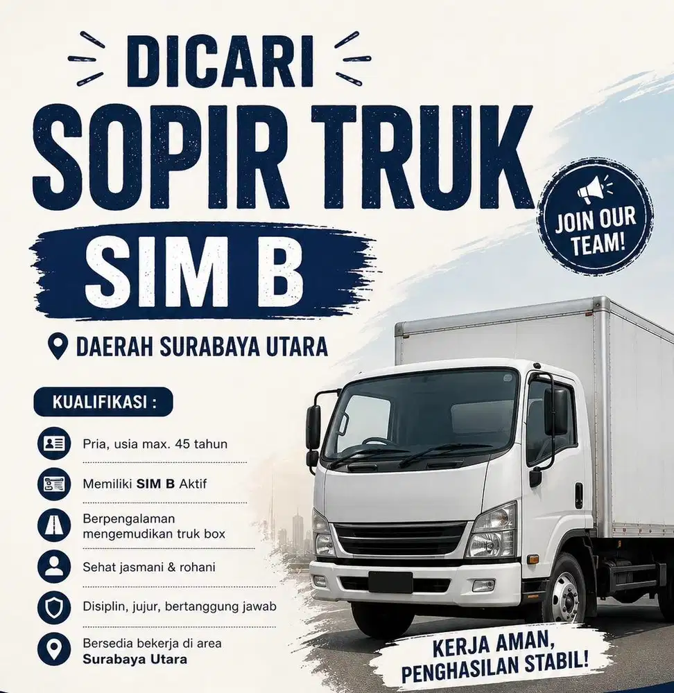 Sopir Truk SIM B