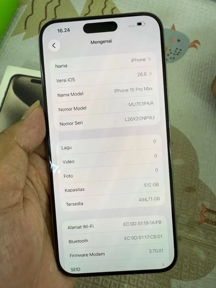Iphone 15 pro max 512gb ex ibox