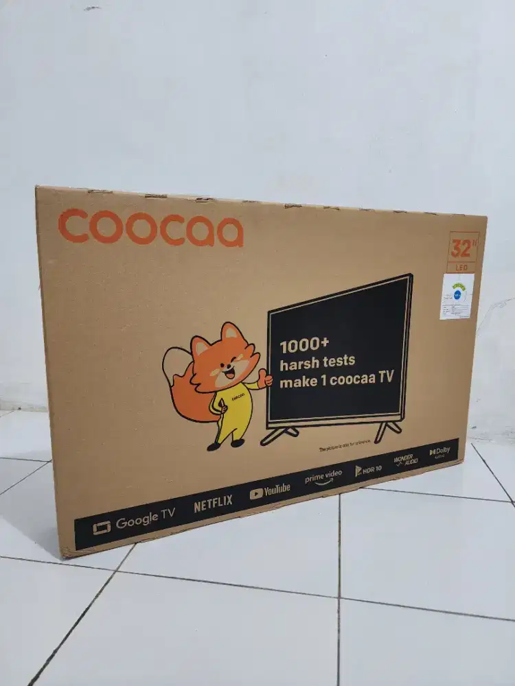 TV Android Coocaa 32 inci terbaru - cuma buka kotak
