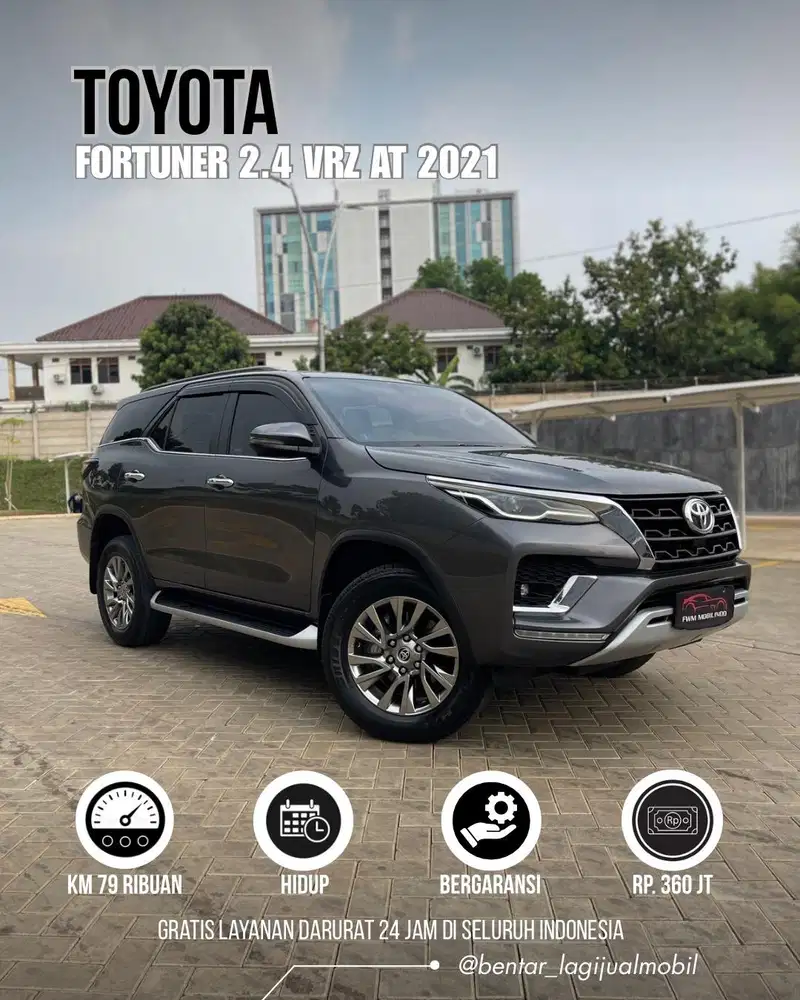 Toyota Fortuner 2.4 VRZ AT 2021