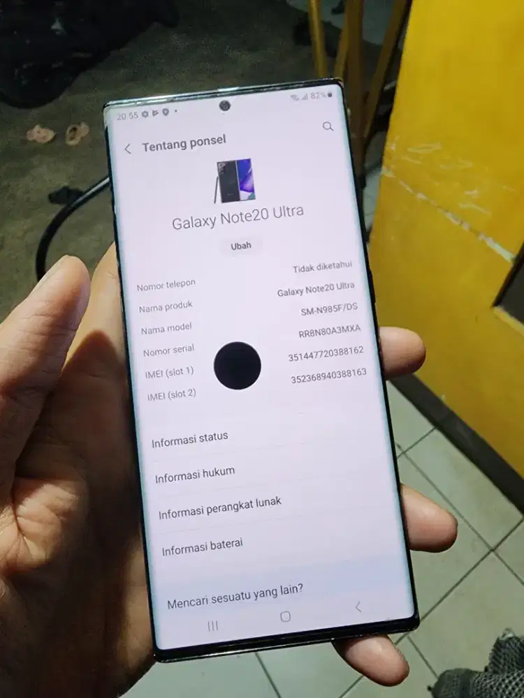 Ssmsung Note 20 Ultra Ex Sein 8+8/256gb