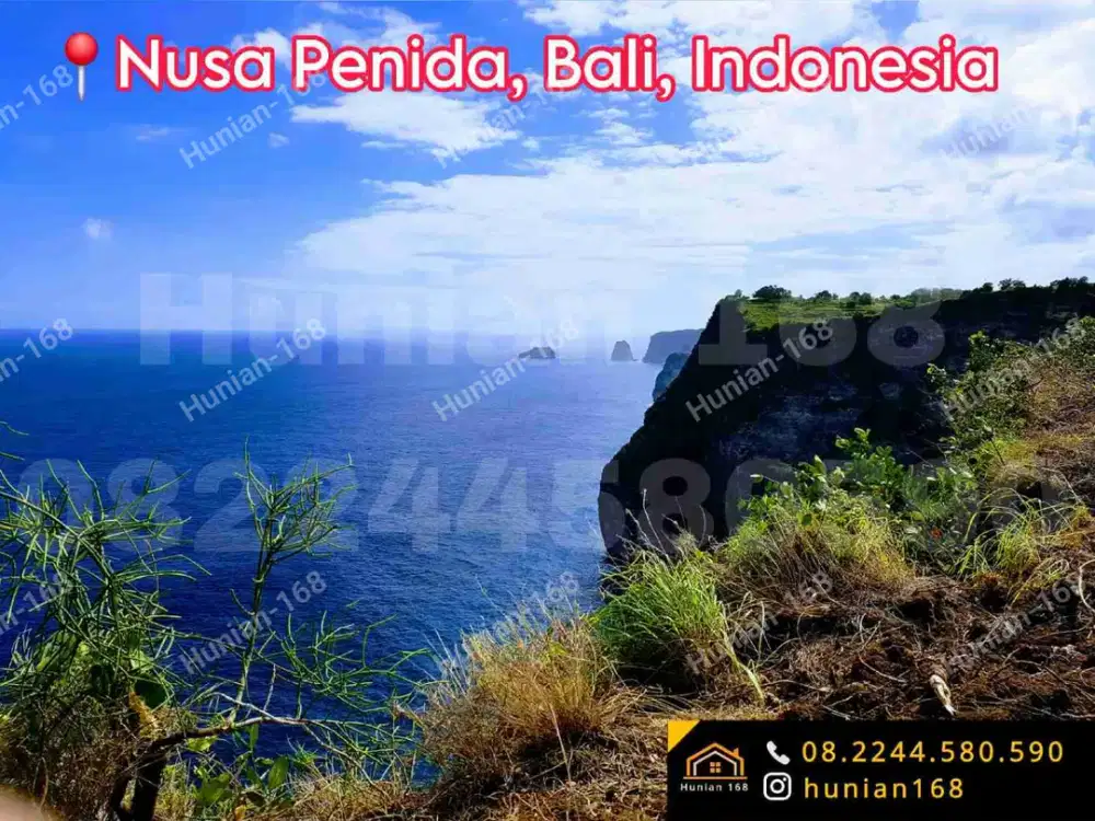 Land For Sale Ocean Sea View Cliff Nusa Penida Indonesia Bali Cliffront Beachfront Tanah Kavling Siap Bangun Rumah Villa Vila Ocean Sea View Laut Ubud Tebing Cliff Sekartaji, Nusa Penida Bali Klungkung Klingking Kelingking Beach Pantai Island Pulau For Sa