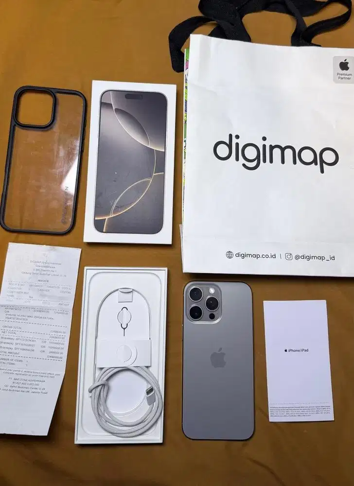Iphone 16 Pro Max 256gb IBOX Digimap Resmi Natural Titanium