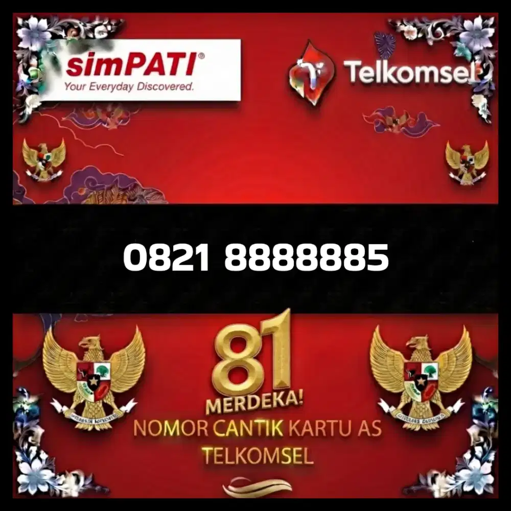 Nomor cantik simpati Telkomsel super tee