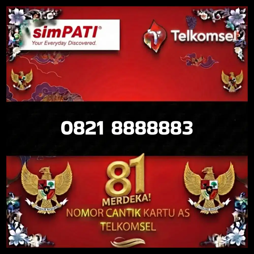 Nomor cantik simpati Telkomsel super