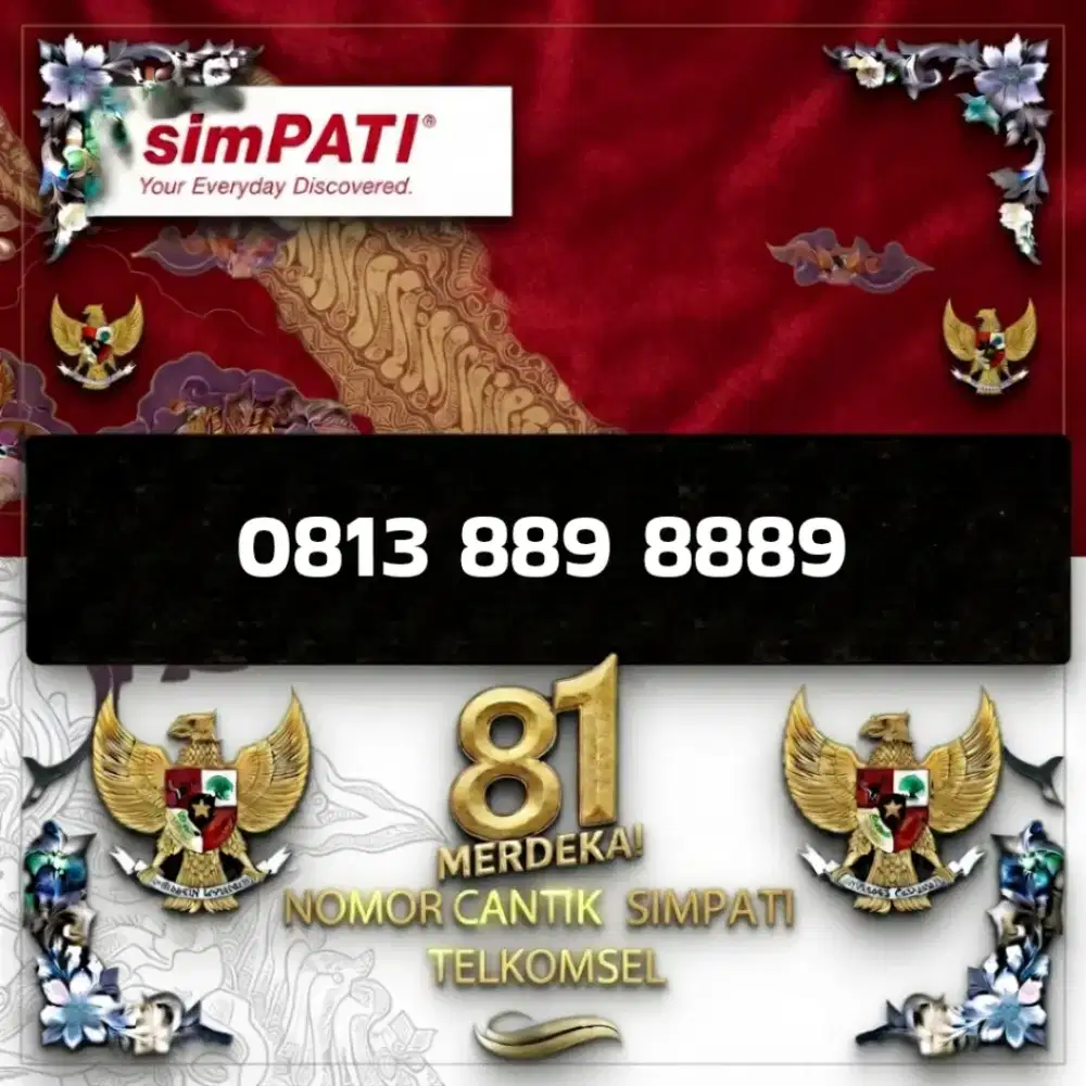 Nomor cantik simpati Telkomsel super