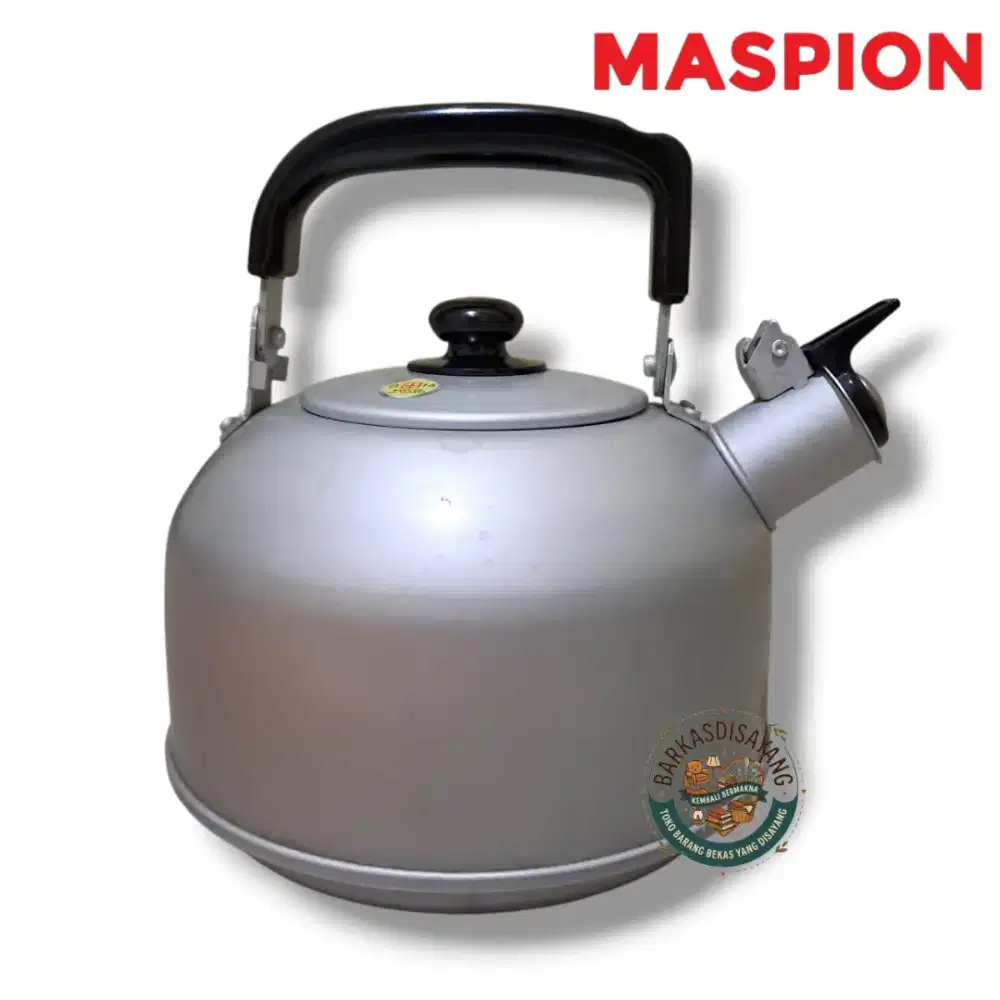 JUAL MURAH LIKE NEW TEKO AIR SIUL BUNYI ALUMUNIUM MASPION SILANO 2.5L
