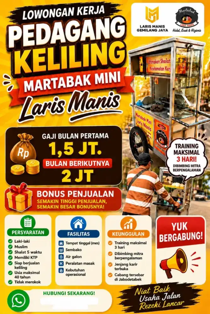 Dicari Mitra Dagang (Laki laki Dewasa)