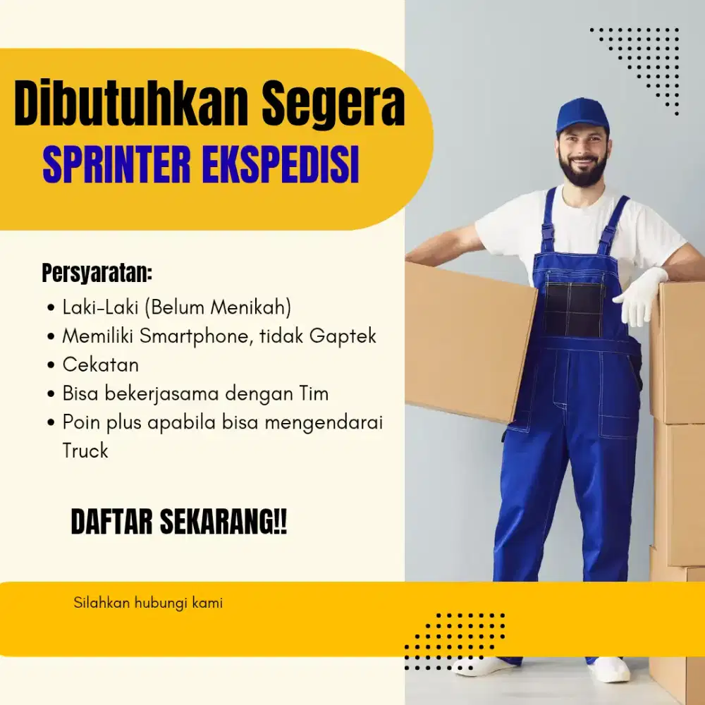 LOKER KURIR (SPRINTER)