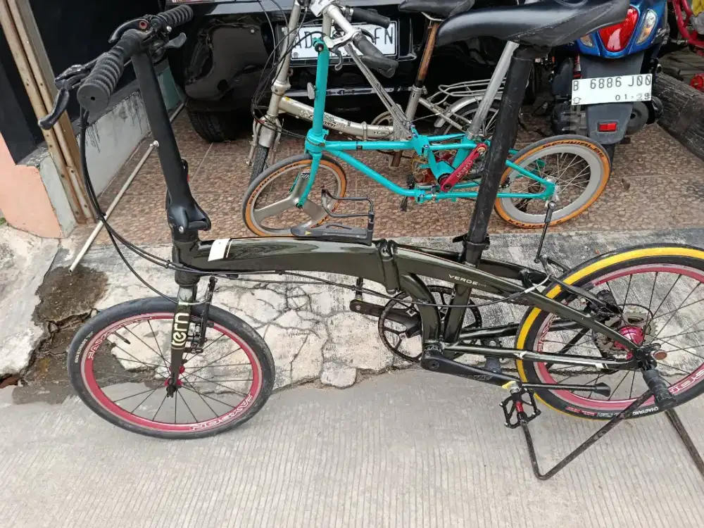 Wts tern verge N8 full upgrade 9 speed shimano sora
, wheelset faxson