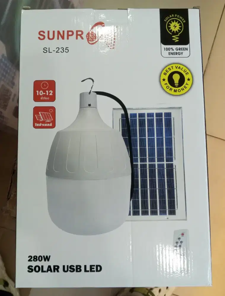 Lampu bohlam panel Surya