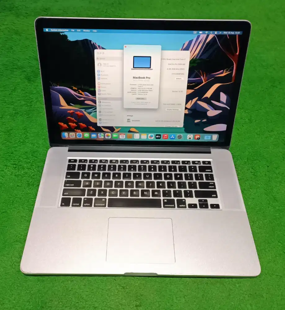 Apple MacBook Pro 2013 15inch i7 8/256 GB Silver Murah