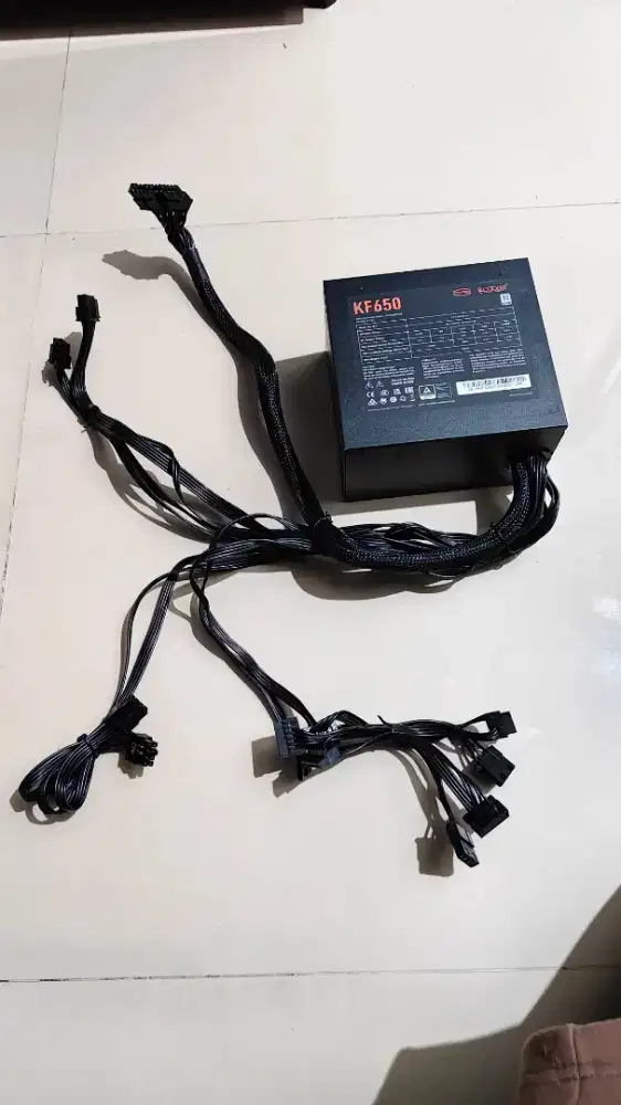 PSU PC PCCooler KF650 650W 80 Plus-Flat Cable Black
